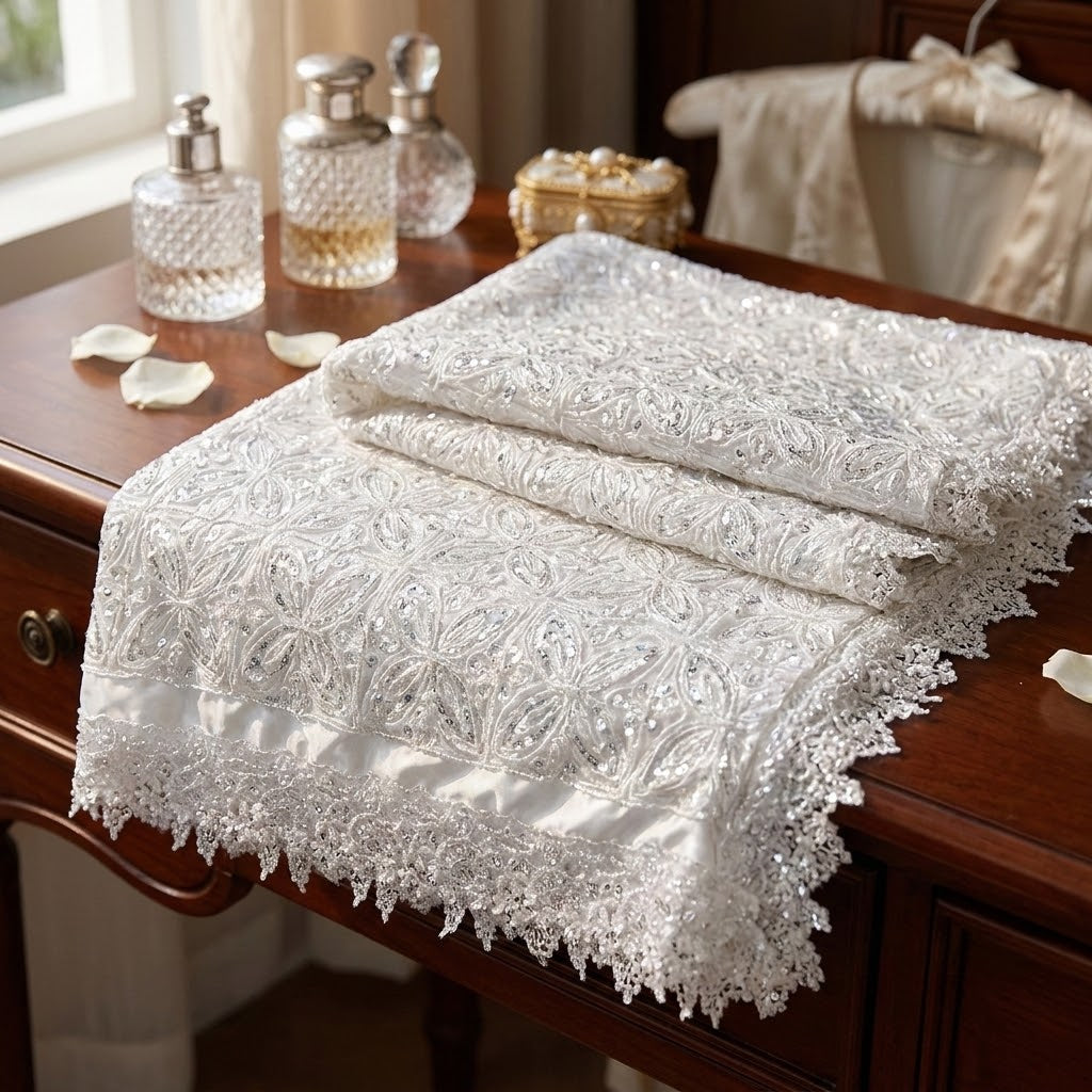 3D Silver BLINGING coffin cover