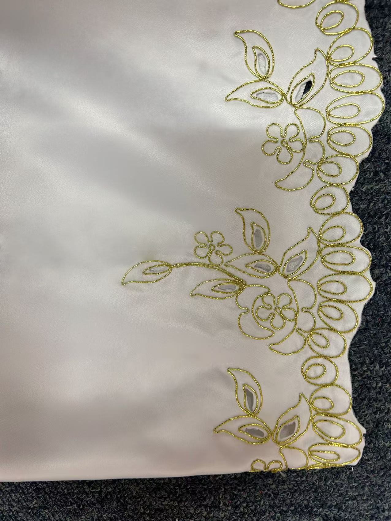 Gold cross coffin cover