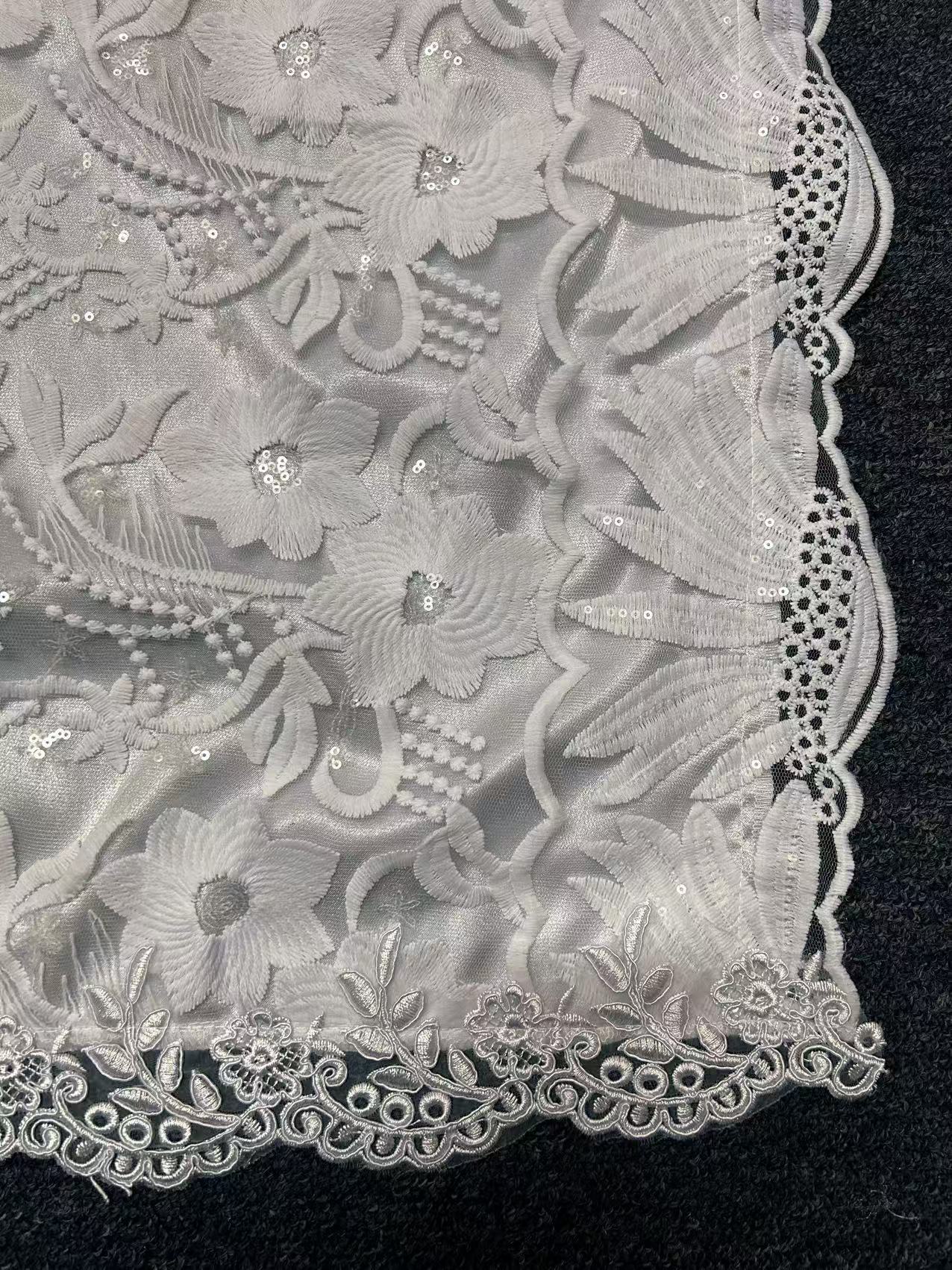 Custom make PURE WHITE lace coffin cover (Narrow width)