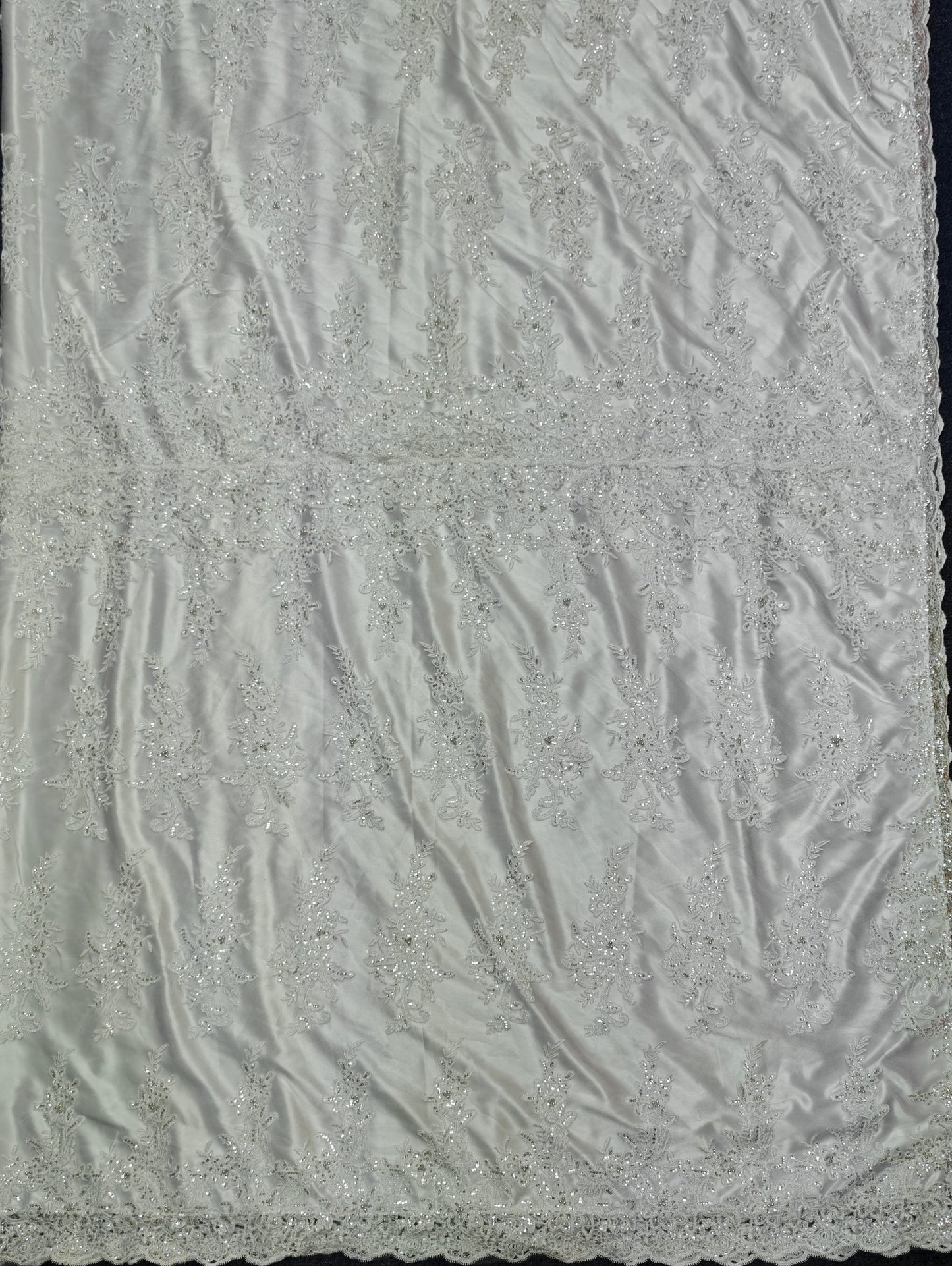 FIDAU(Tonga coffin cover) Bling flowers lace style