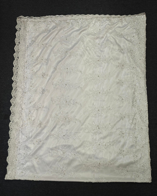 FIDAU(Tonga coffin cover) Bling flowers lace style