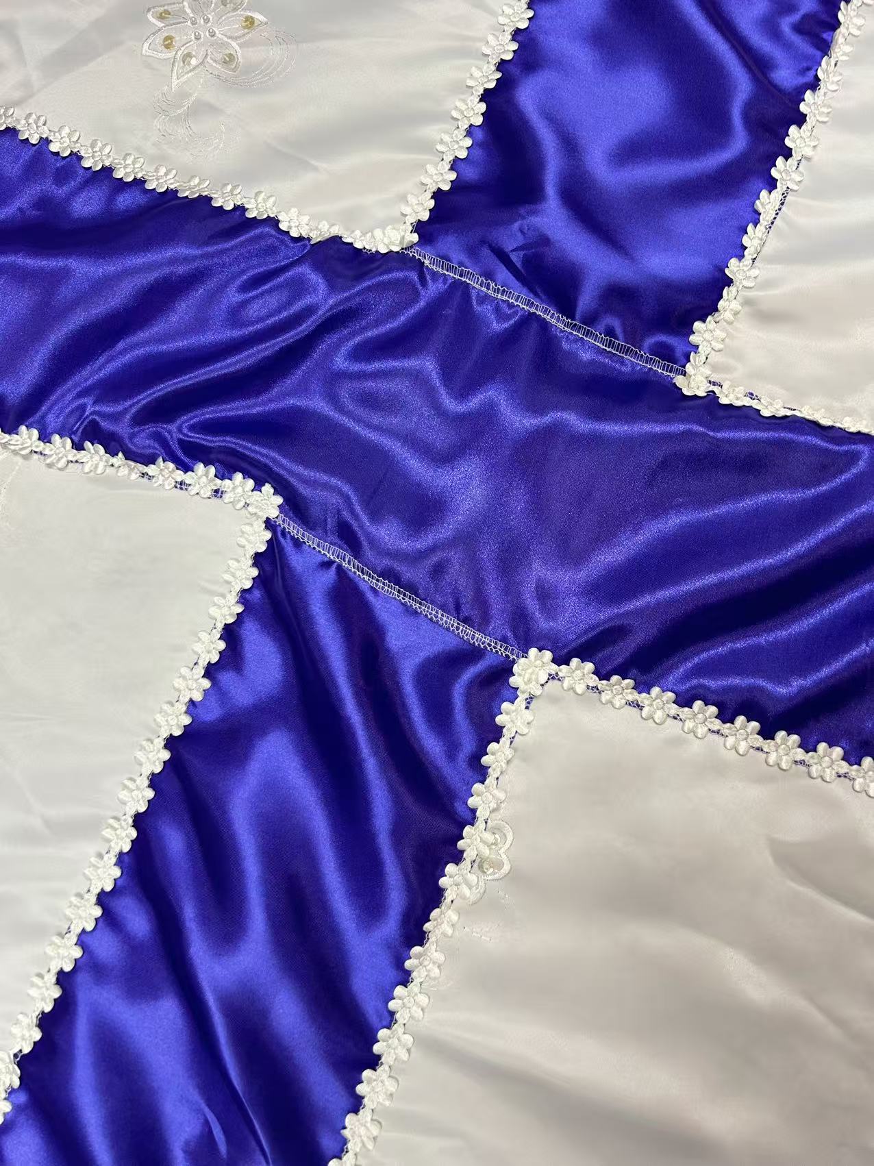 3m X 1.5m Flowers Satin coffin cover