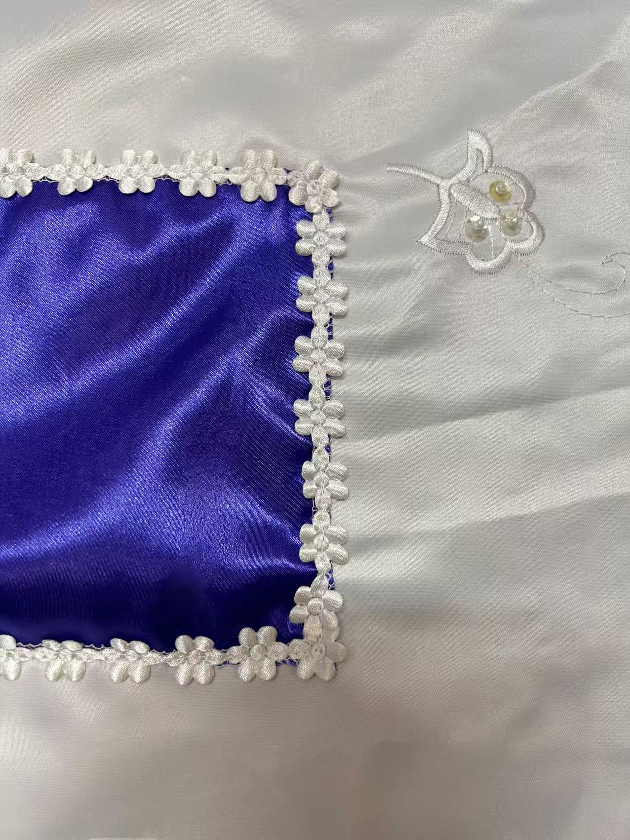 3m X 1.5m Flowers Satin coffin cover