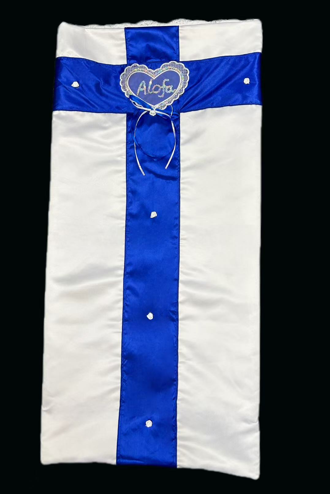 Blue cross coffin cover