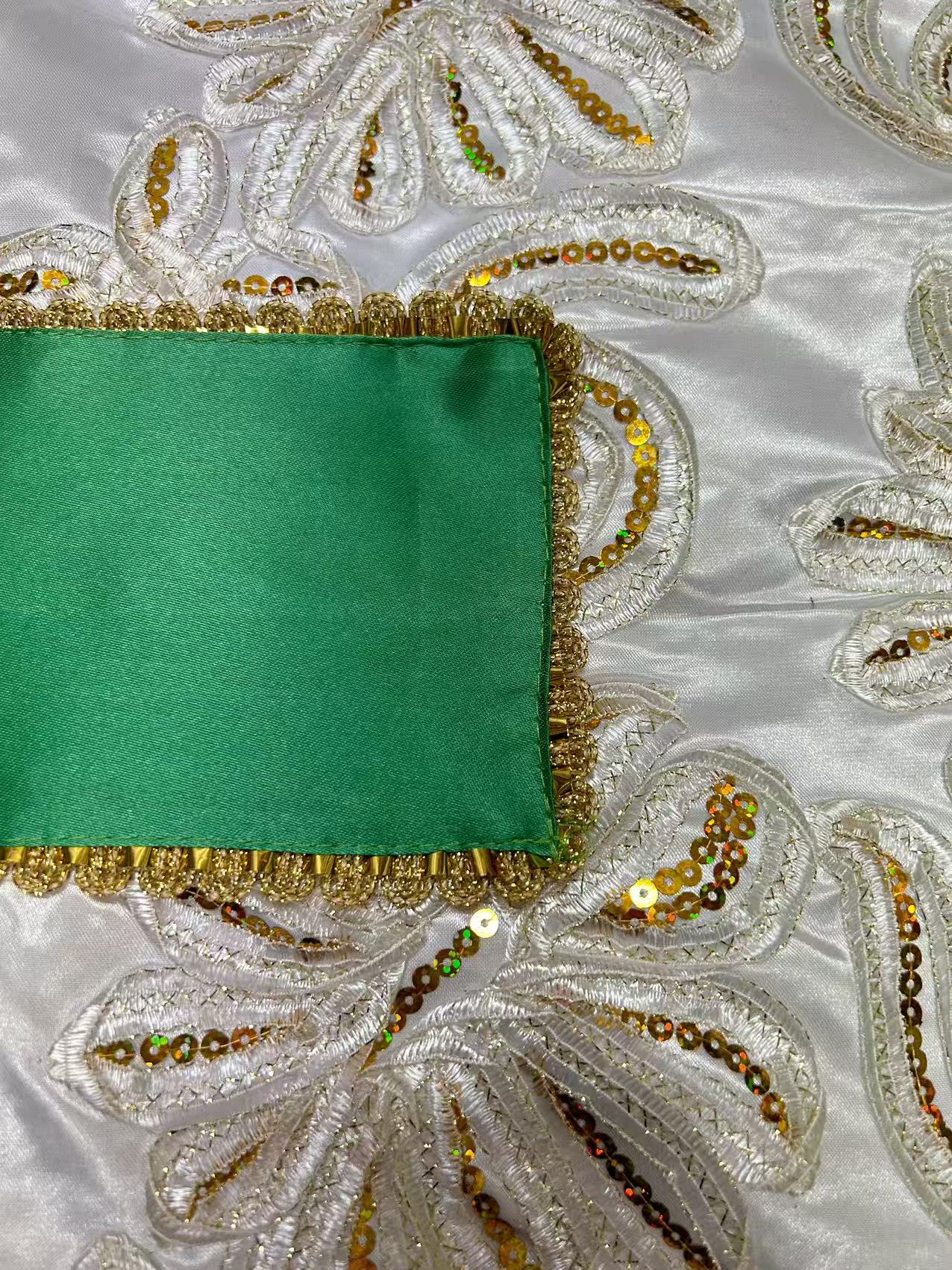 Colorful cross on GOLDEN Satin coffin cover