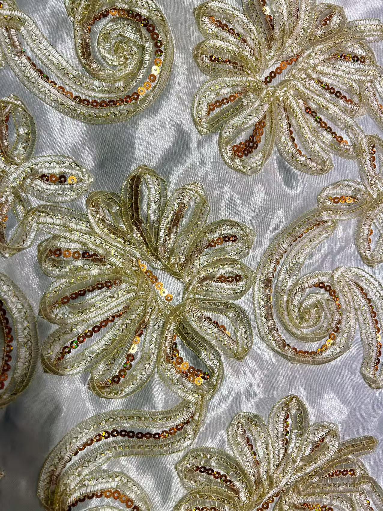 Plain GOLDEN FLOWERS coffin cover