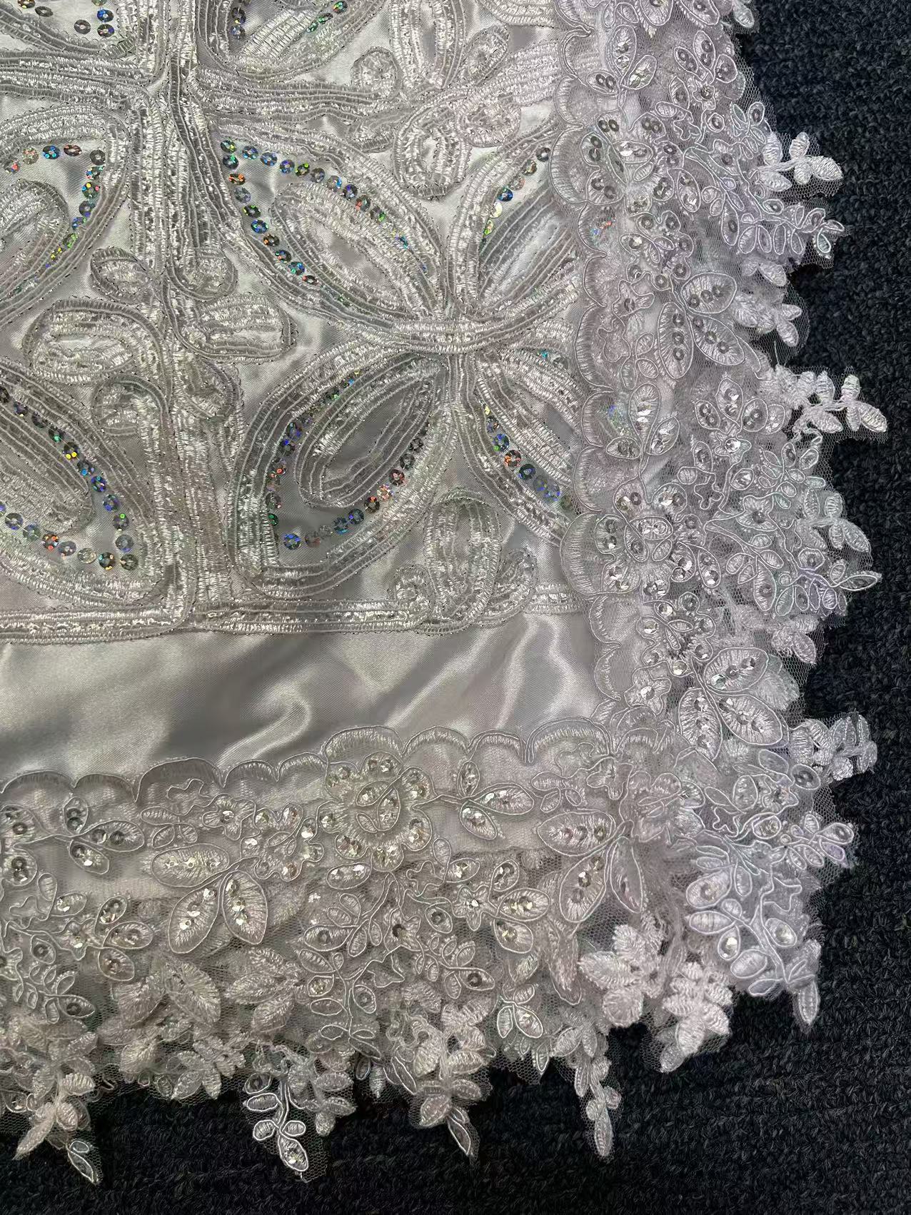 3D Silver BLINGING coffin cover