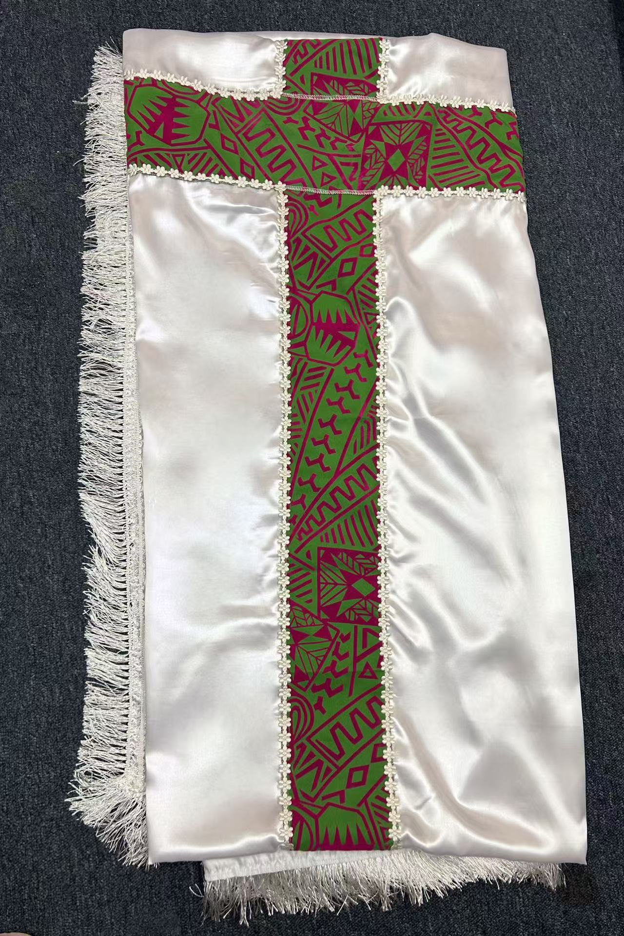 Simple colorful crosses coffin cover