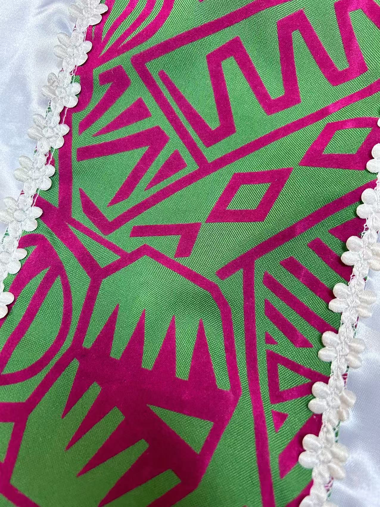 Simple colorful crosses coffin cover