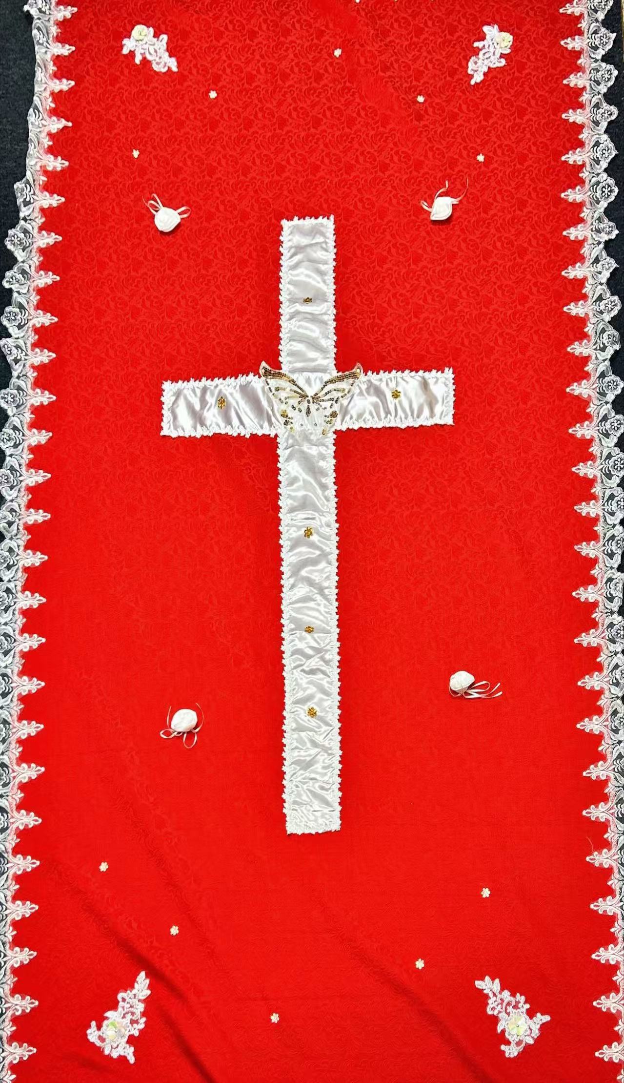 Custom made Patents coffin cover (RED)